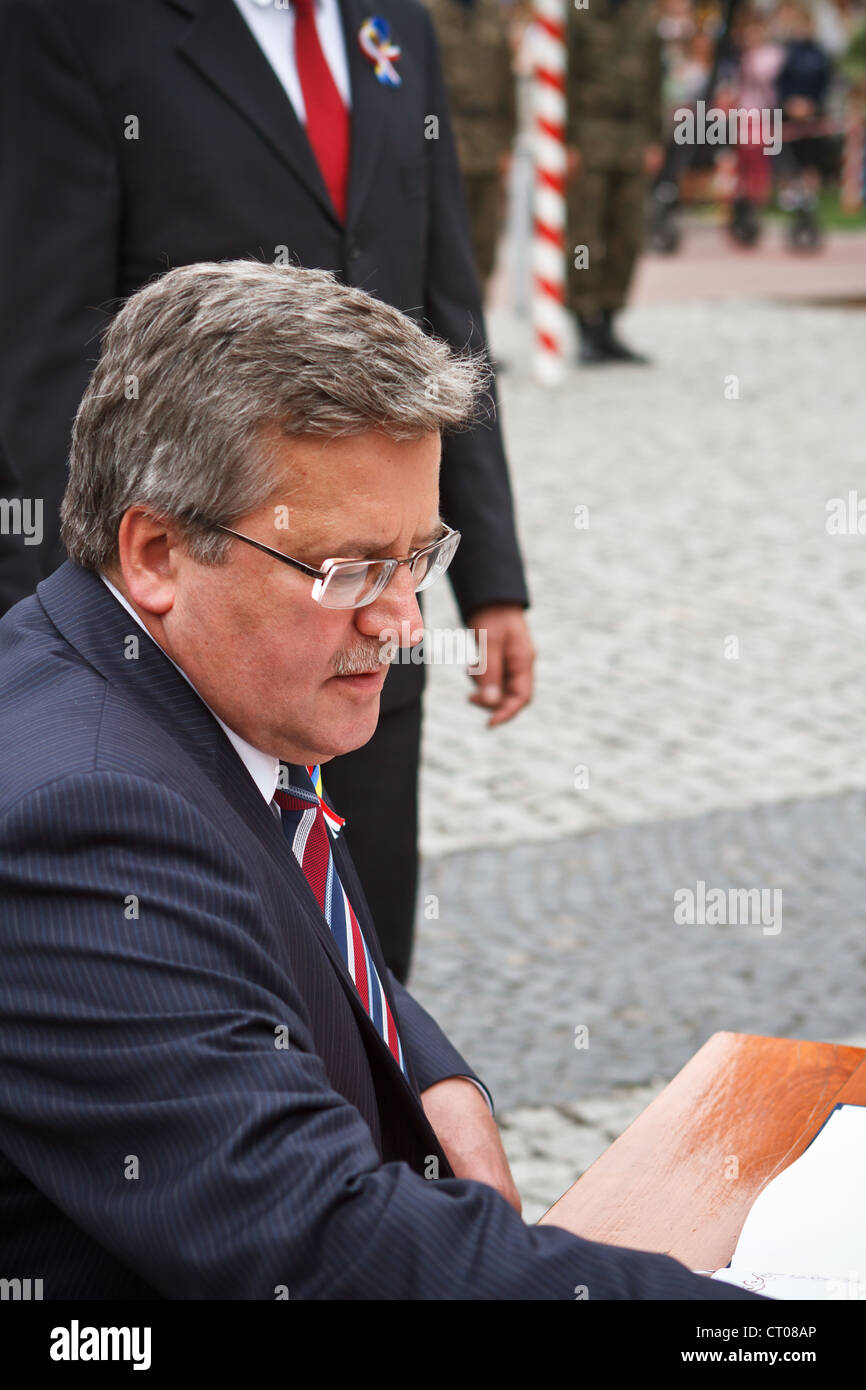 Präsident von Polen - Bronislaw Komorowski. Katowice, 22.06.2012. Stockfoto