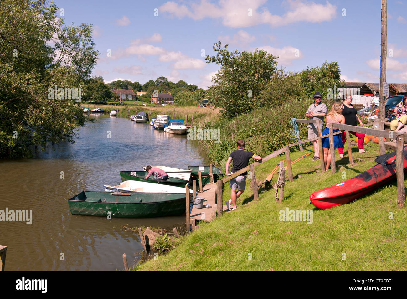 Der Fluss Rother bei Newenden, Kent, UK Stockfoto