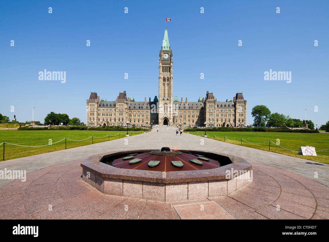 Centennial Flame, Parliament Hill, Ottawa Stockfoto