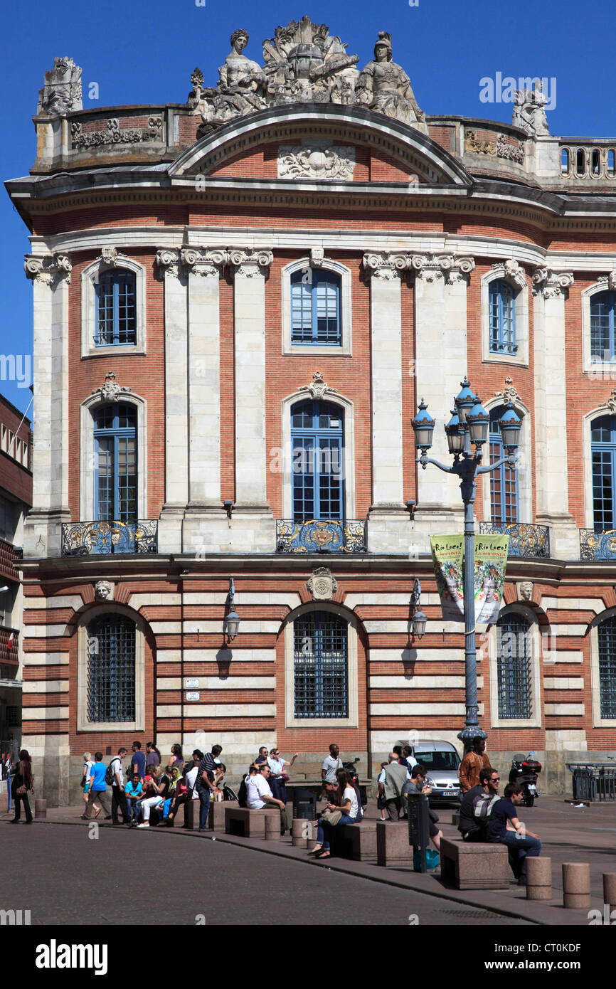 Frankreich, Midi-Pyrénées, Toulouse, Capitole, Rathaus, Stockfoto