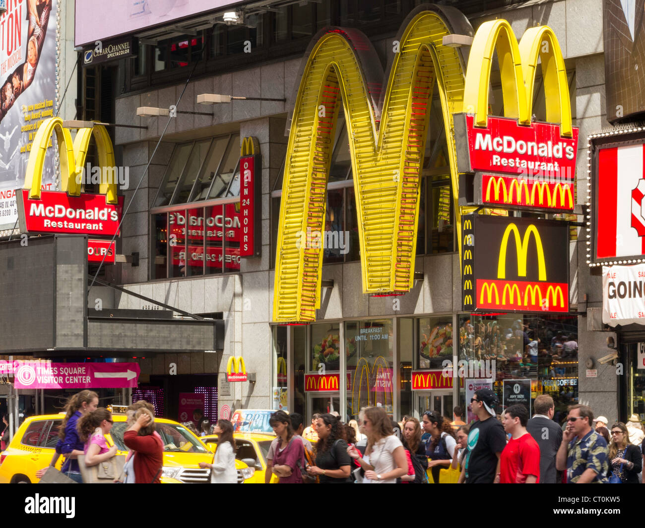 McDonald's Restaurant, Times Square, New York Stockfotografie Alamy