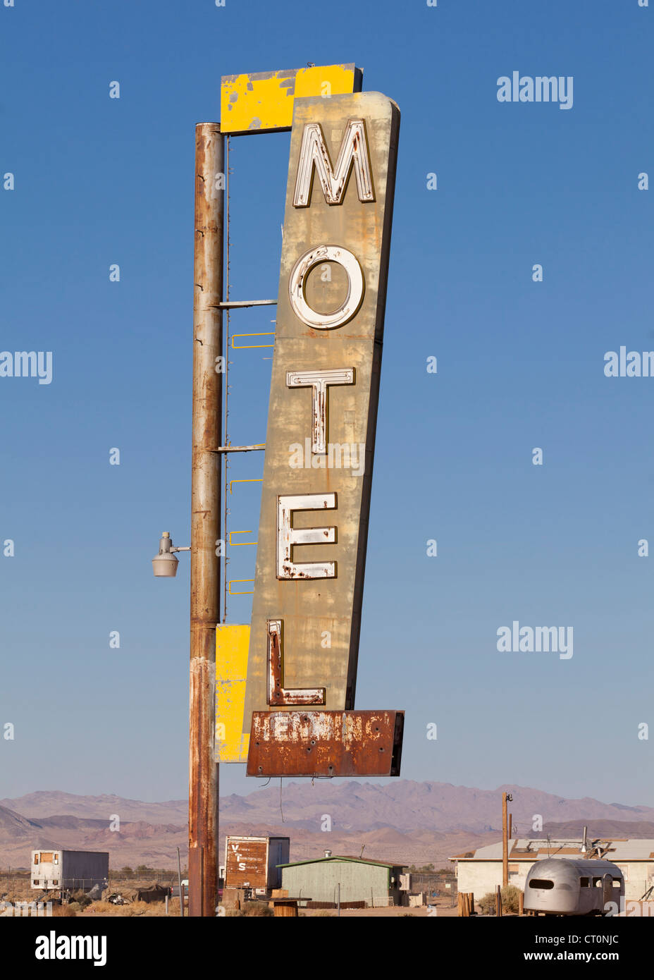 Alten Motel Zeichen - Arizona USA Stockfoto
