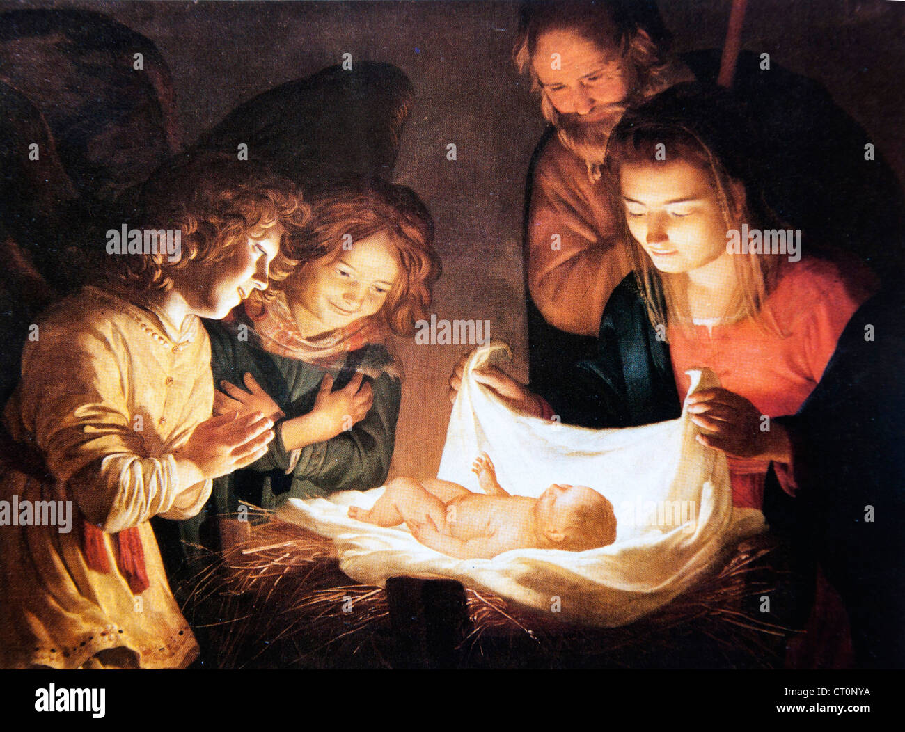 Krippe – Gerrit van Honthorst Stockfoto