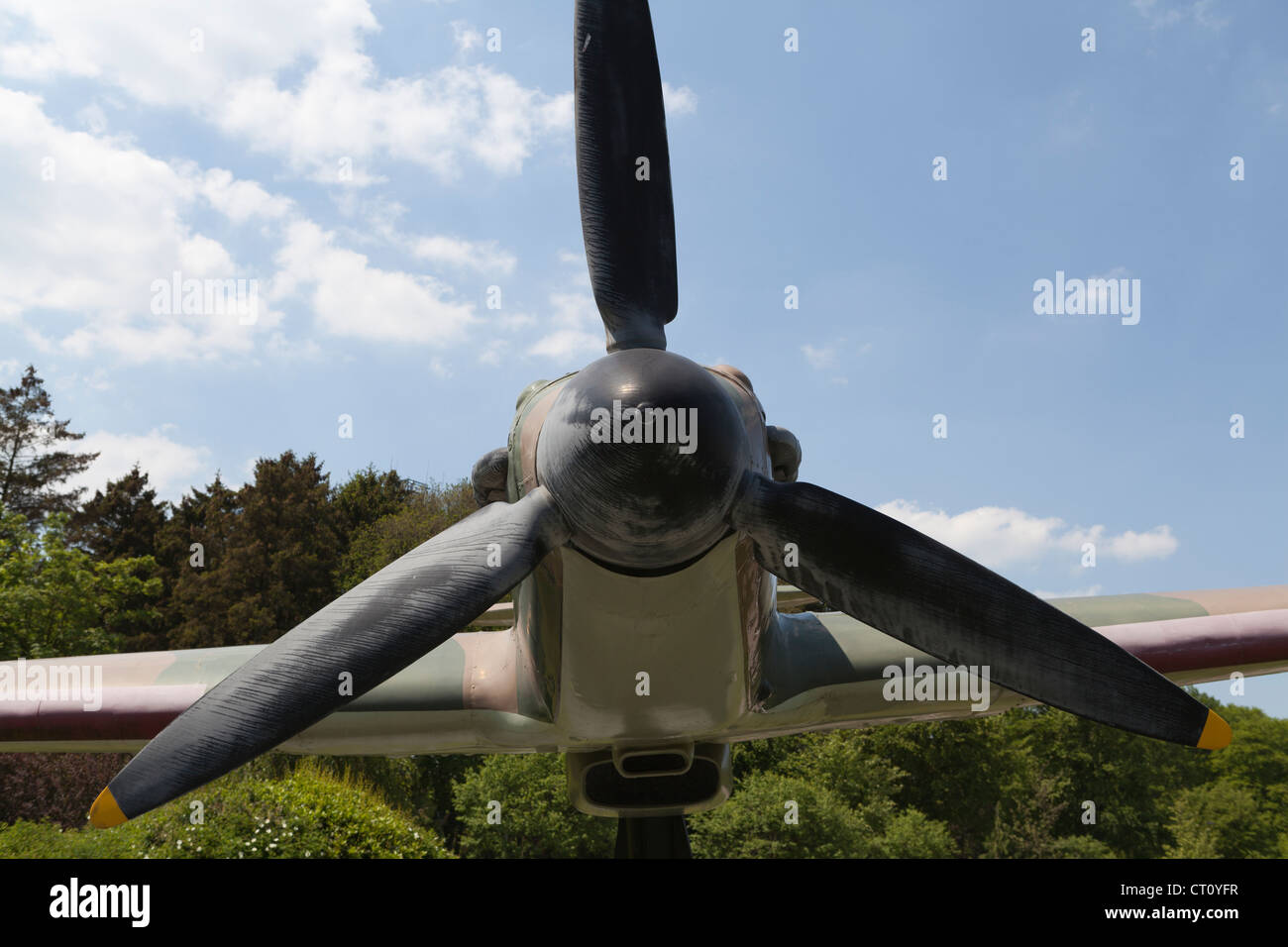 Spitfire Gate Guardian außerhalb RAF Naphill Stockfoto