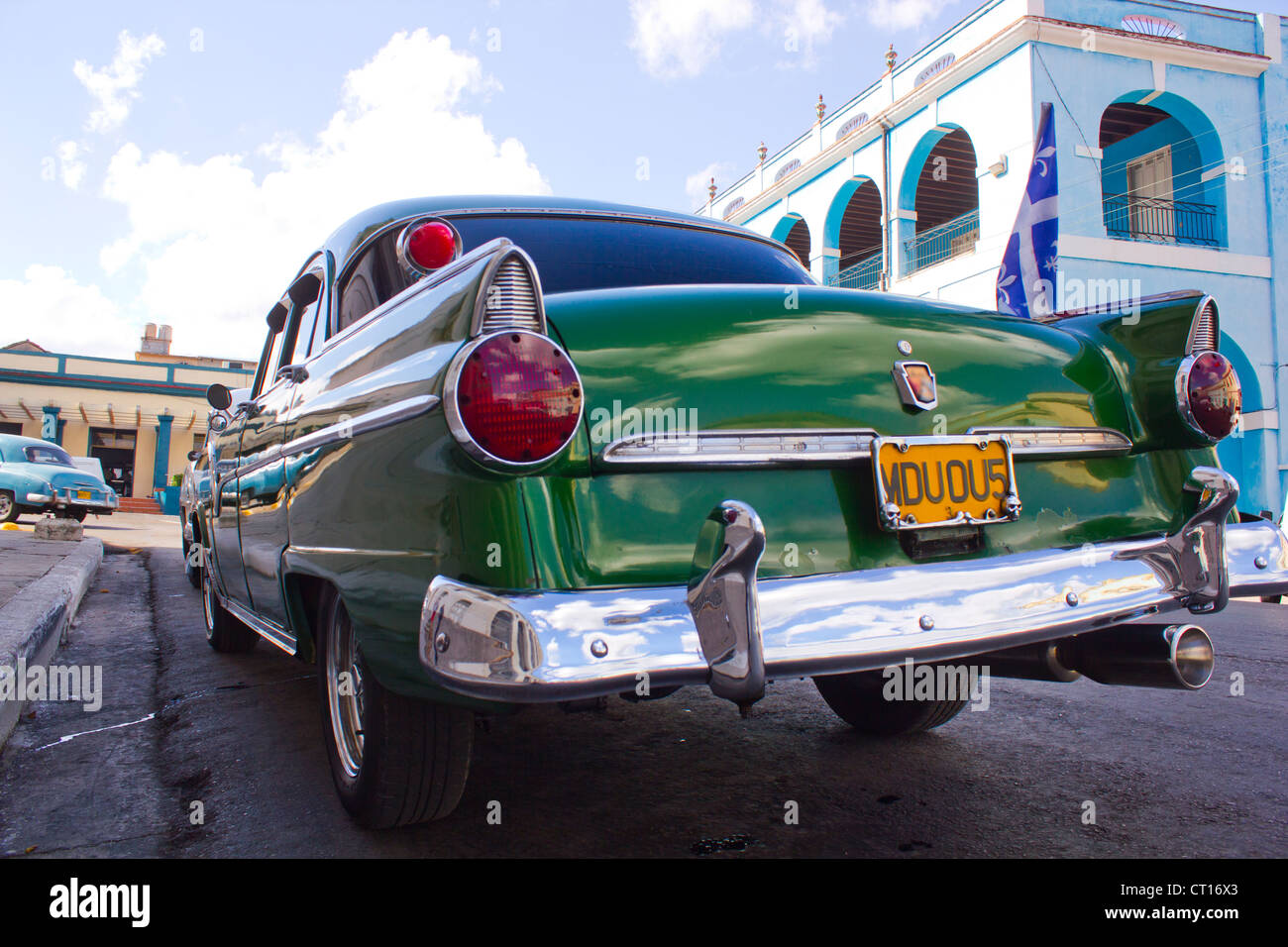 Nahaufnahme von Rückleuchten Oldtimers Stockfoto