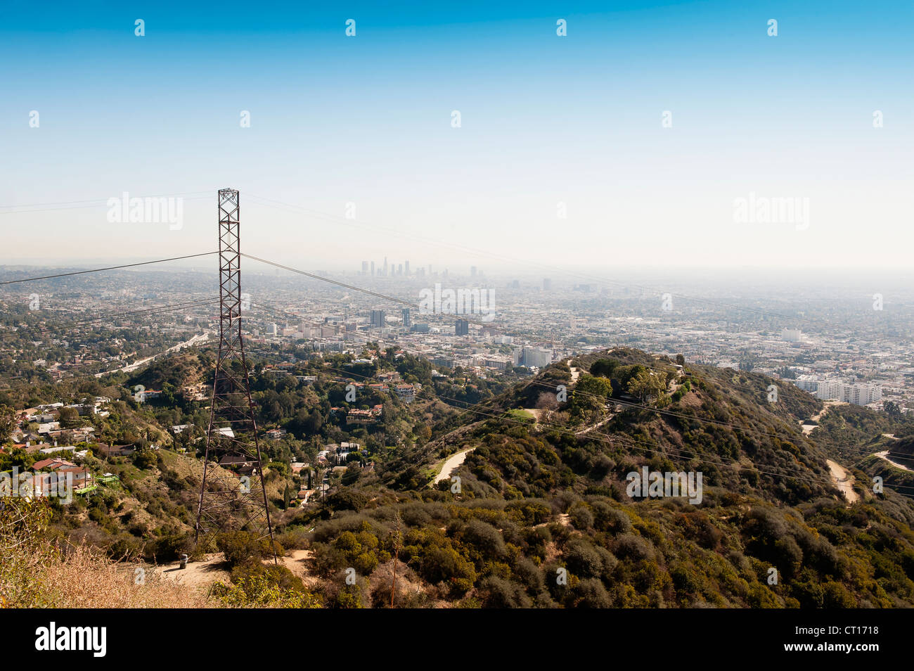 Luftaufnahme von Los Angeles Stockfoto