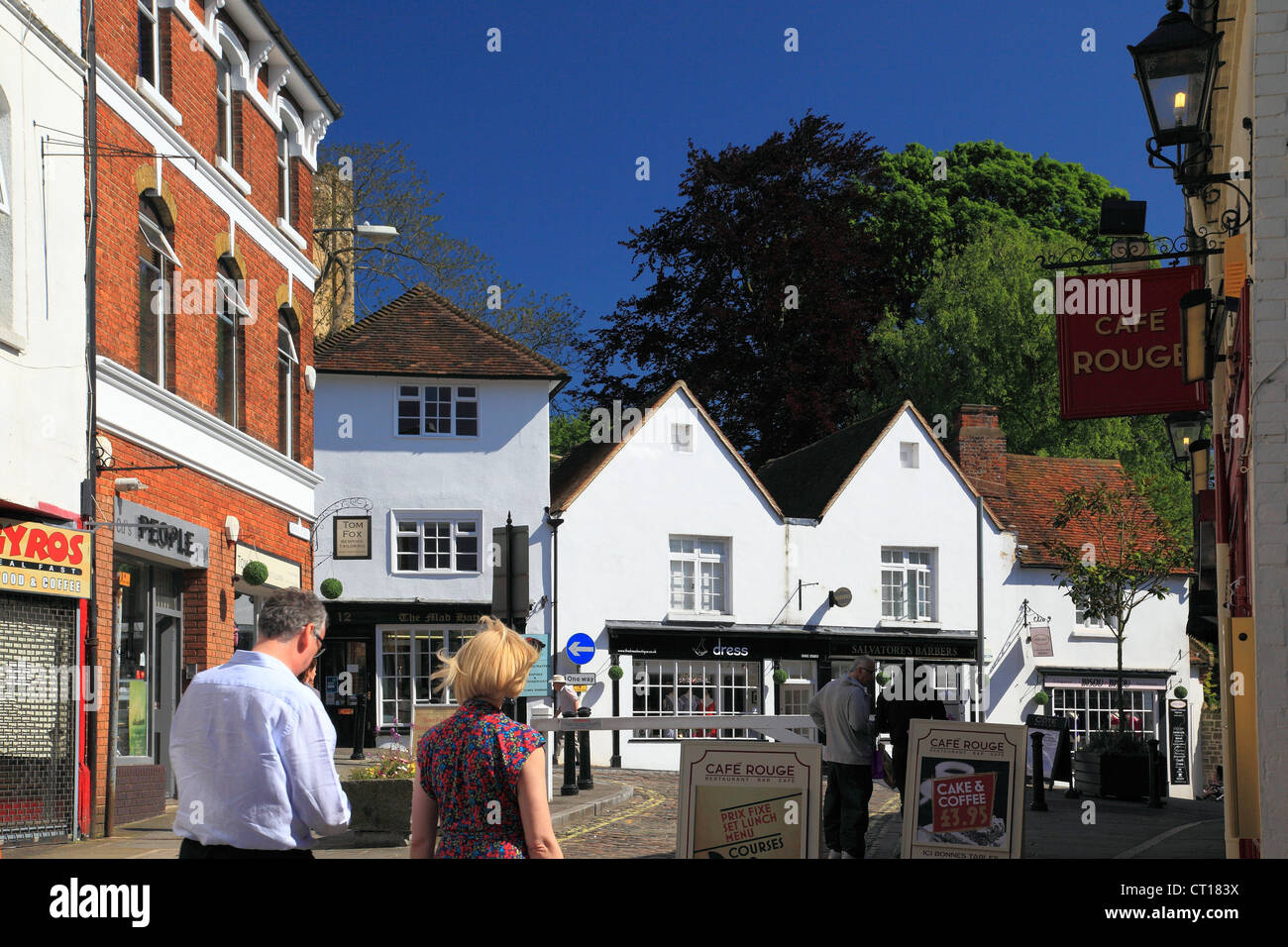 Chapel Street in Guildford, Surrey, England Stockfoto