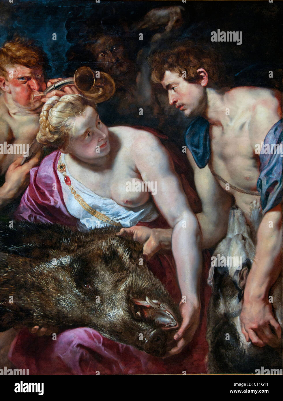 Atalanta und Meleagros 1615 Rubens 1577-1640 flämischen Belgien Belgien Stockfoto