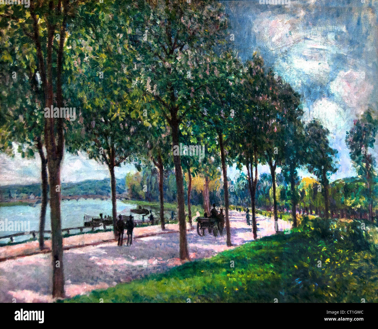 Allee der Chesnut Bäume 1878 Alfred Sisley 1839-1899 britischen / französischen Impressionisten Stockfoto