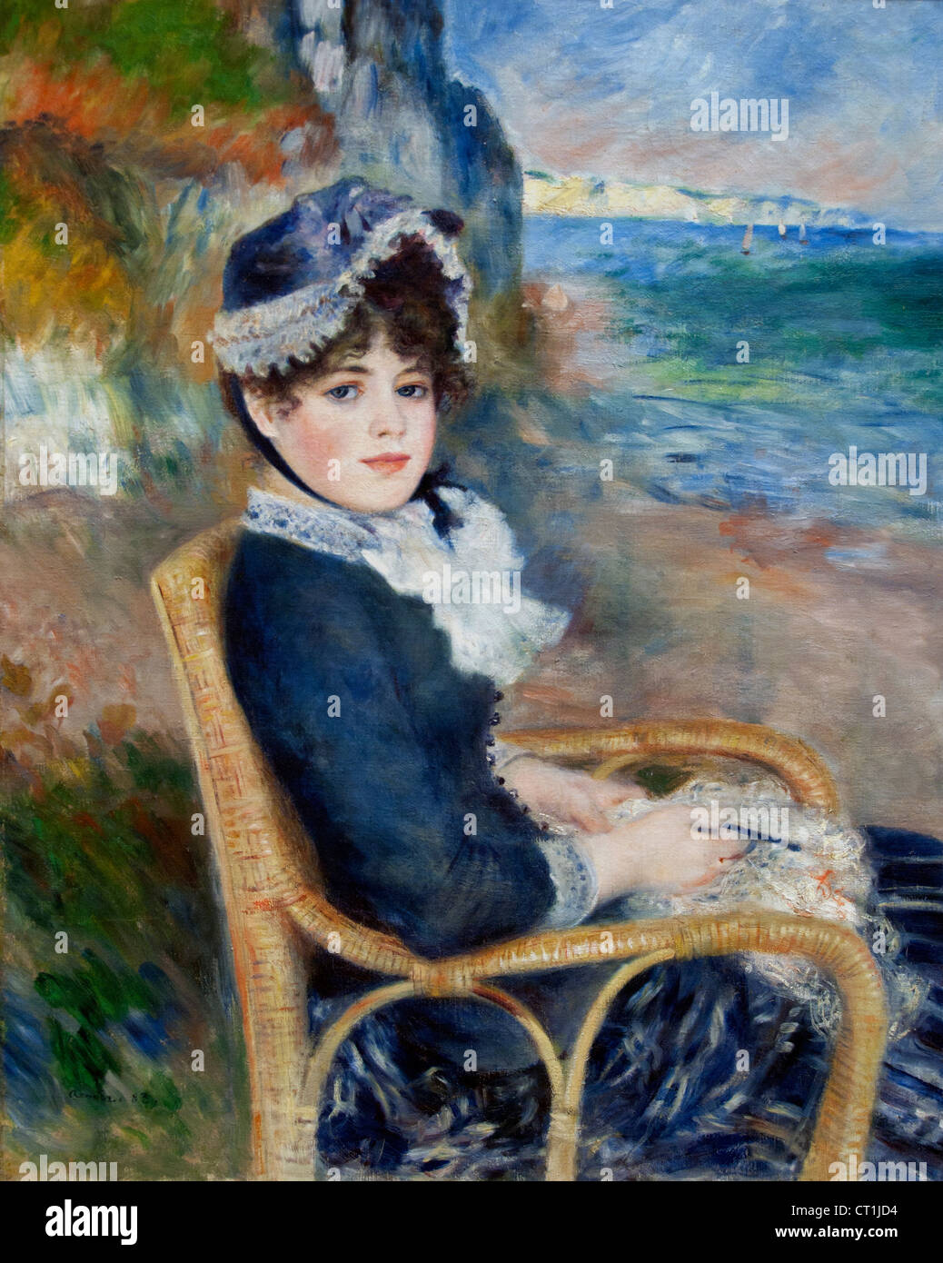 An der Meeresküste 1883 In der Wiese 1888 Pierre Auguste Renoir 1841-1919 Französisch impressionistischen Frankreich Stockfoto