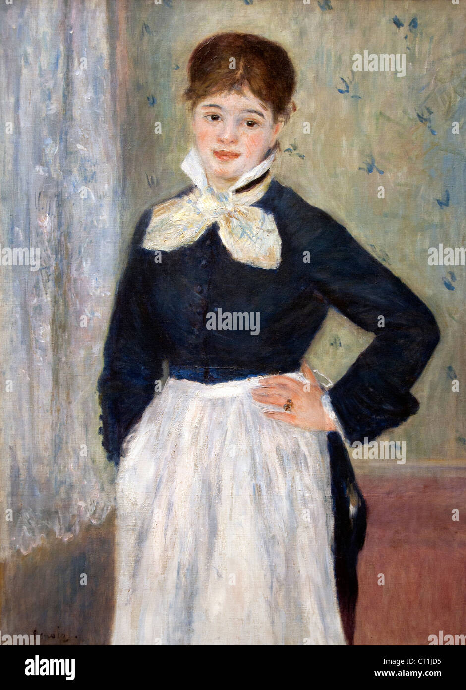 Eine Kellnerin im Duval Restaurant 1875 Pierre Auguste Renoir 1841-1919 Französisch impressionistischen Frankreich Stockfoto