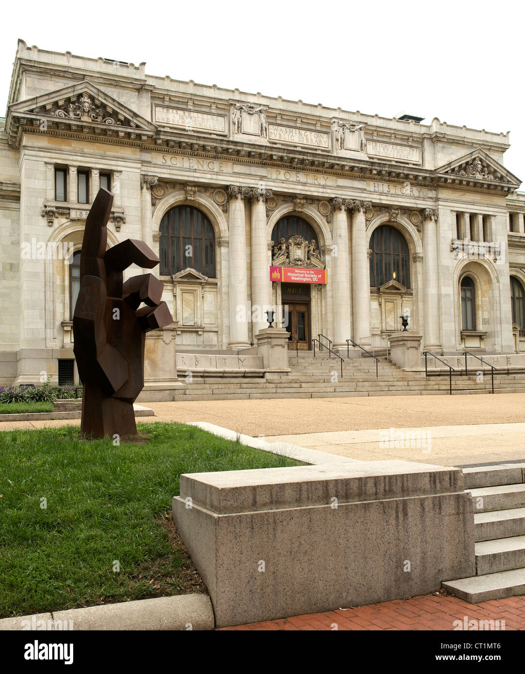 Zentralbibliothek, Mount Vernon Square, Washington DC, USA. Stockfoto