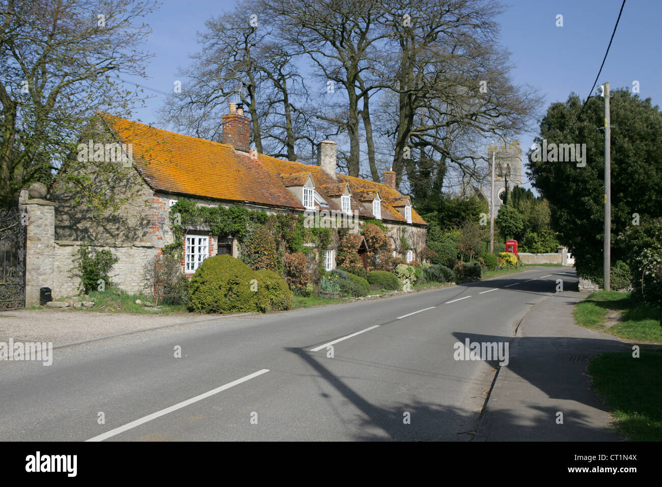 Hatford ist ein Dorf und Zivilgemeinde von etwa 1.000 Hektar (400 ha) in Vale of White Horse. Stockfoto