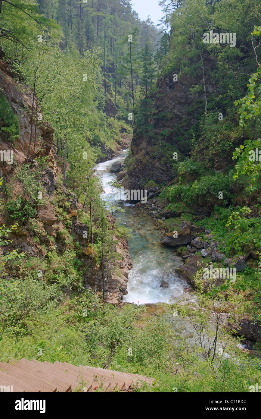 Arschan, Tunkinsky Bezirk, Republik Burjatien, Sibirien, Russland Stockfoto