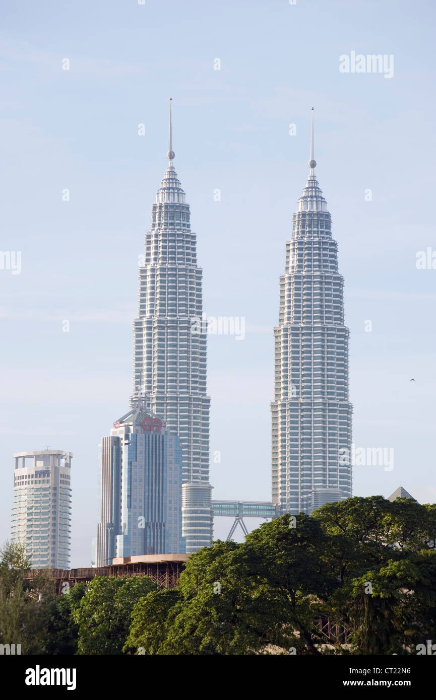 Petronas Towers, Kuala Lumpur, Malaysia, Süd-Ost-Asien Stockfoto