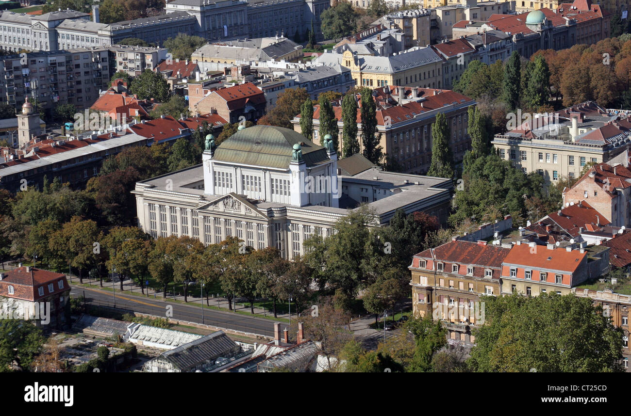 Kroatische Staatsarchiv, Zagreb, Kroatien. Stockfoto