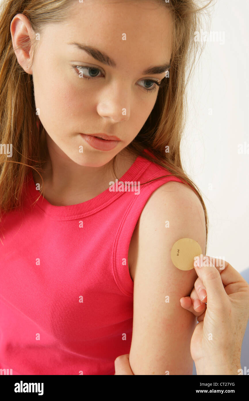 RAUCHEN BEHANDLUNG TEENAGER Stockfoto