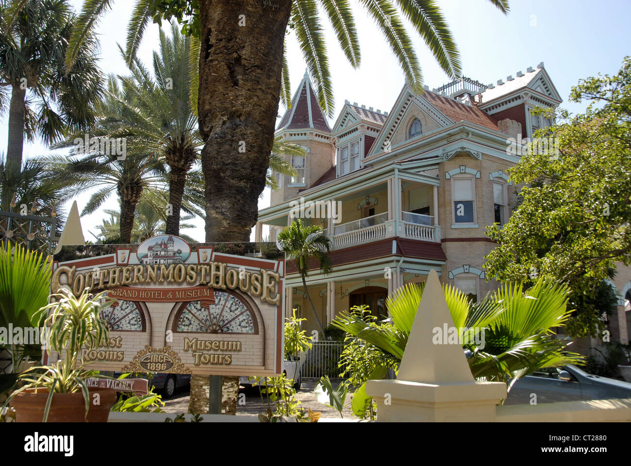 Südlichste Haus in Key West, Monroe County, Florida, USA Stockfoto