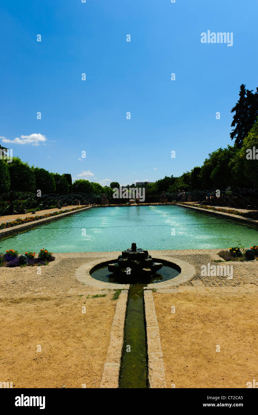 Alcázar de Los Reyes Cristianos-Córdoba Stockfoto