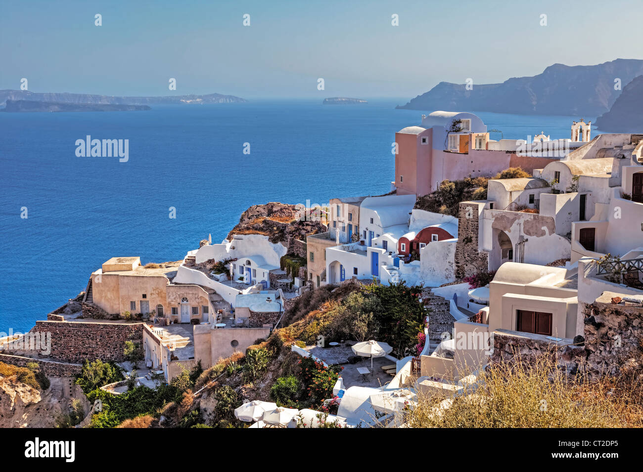 Oia, Santorini, Griechenland Stockfoto
