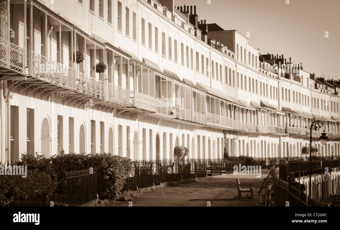 Royal York Crescent, Clifton, Bristol, georgische Terrasse Stockfoto