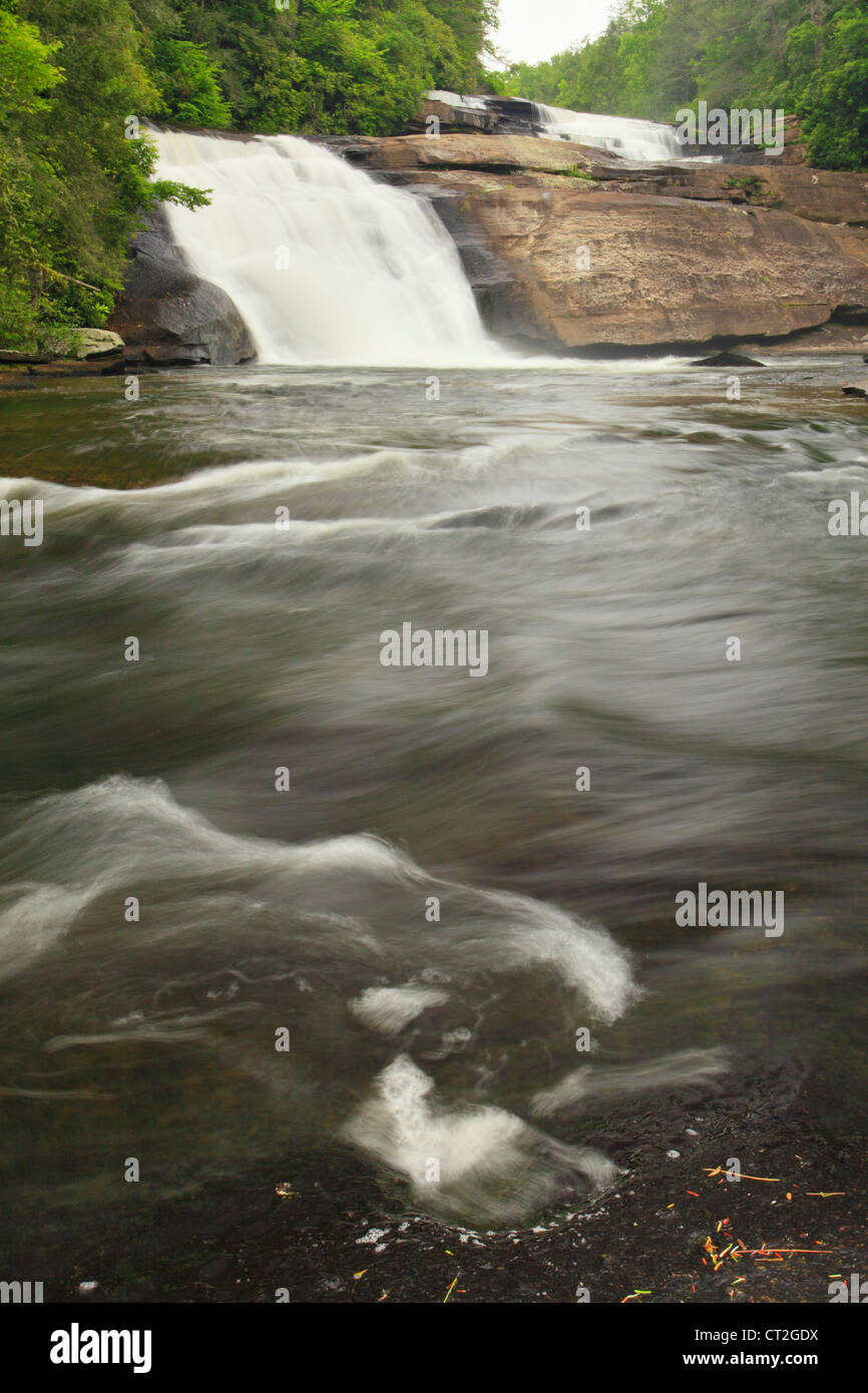 Triple-Fälle, DuPont State Forest, Brevard, North Carolina, USA Stockfoto