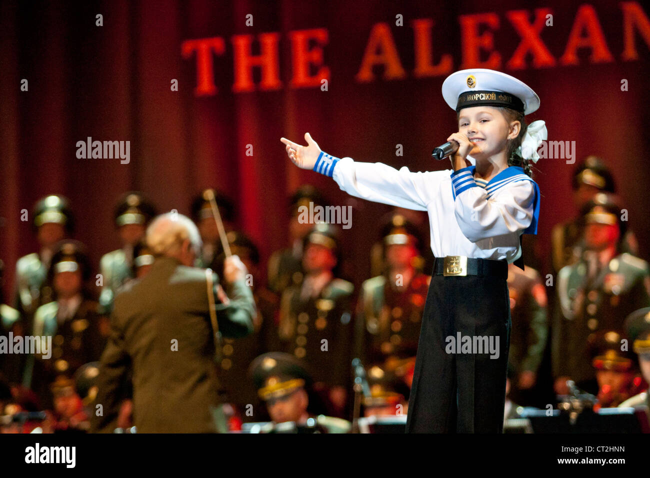 Alexandrow-Ensemble der russischen Roten Armee Chor führt Konzert in Budapest, Ungarn 5. Juni 2012 Stockfoto