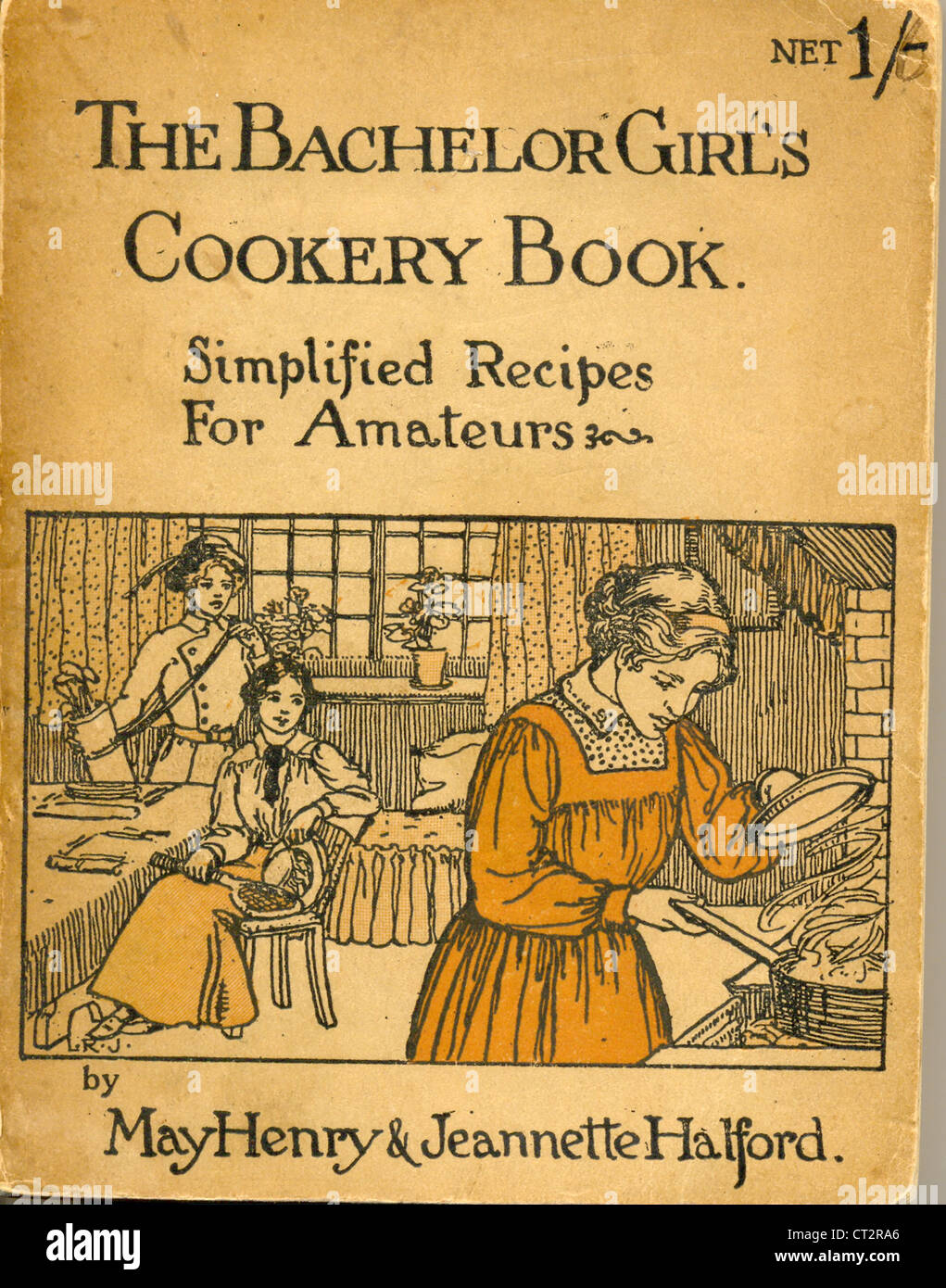 Das Bachelor-Mädchen-Kochbuch von Mai Henry und Jeannette Halford Stockfoto