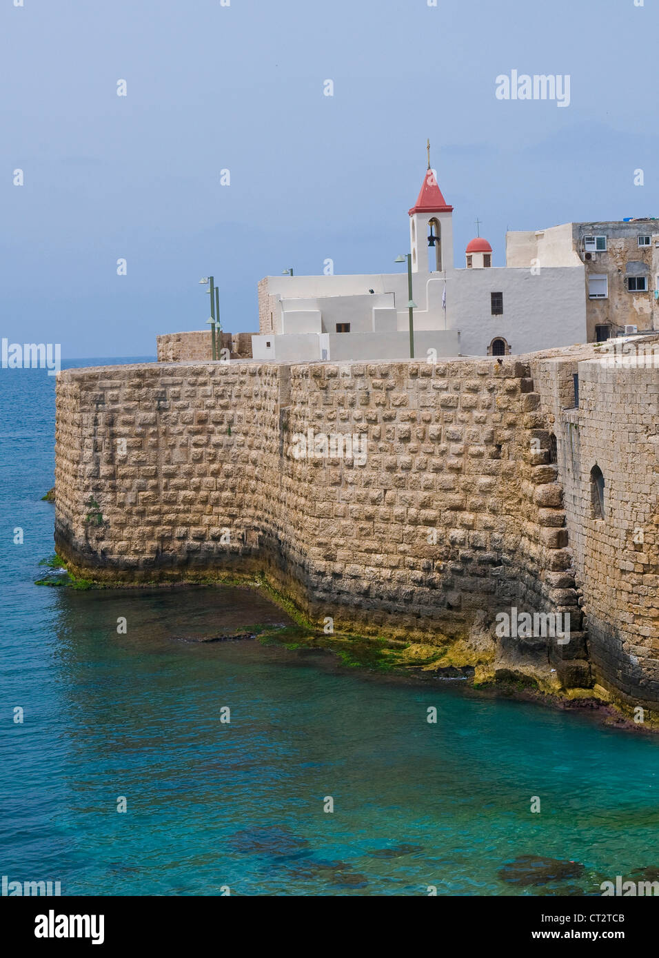 Der historische Hafen von Akko in Nord-Israel Stockfoto