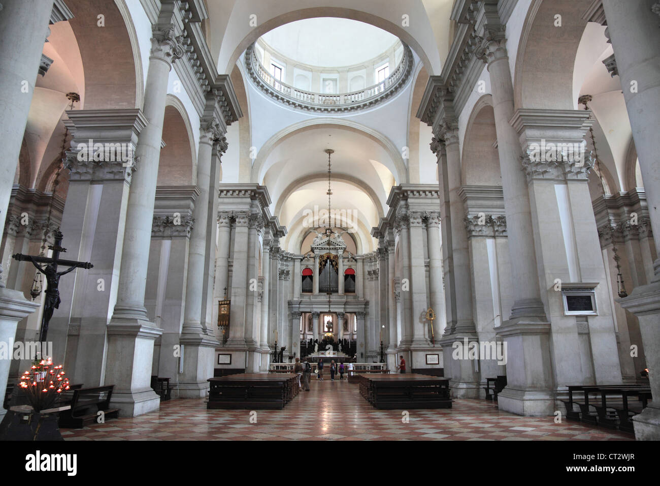Innenraum von San Giorgio Maggiore Stockfoto