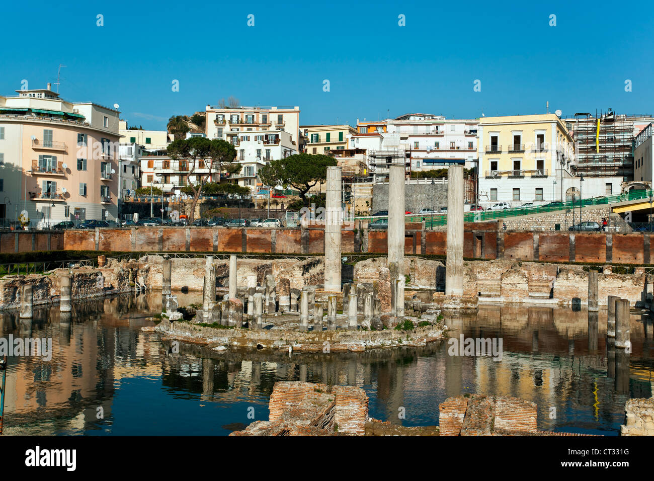 Seraphide römischen Tempel, Macellum, Tempel Pozzuoli, Puteoli, Neapel, Kampanien, Italien, Europa Stockfoto
