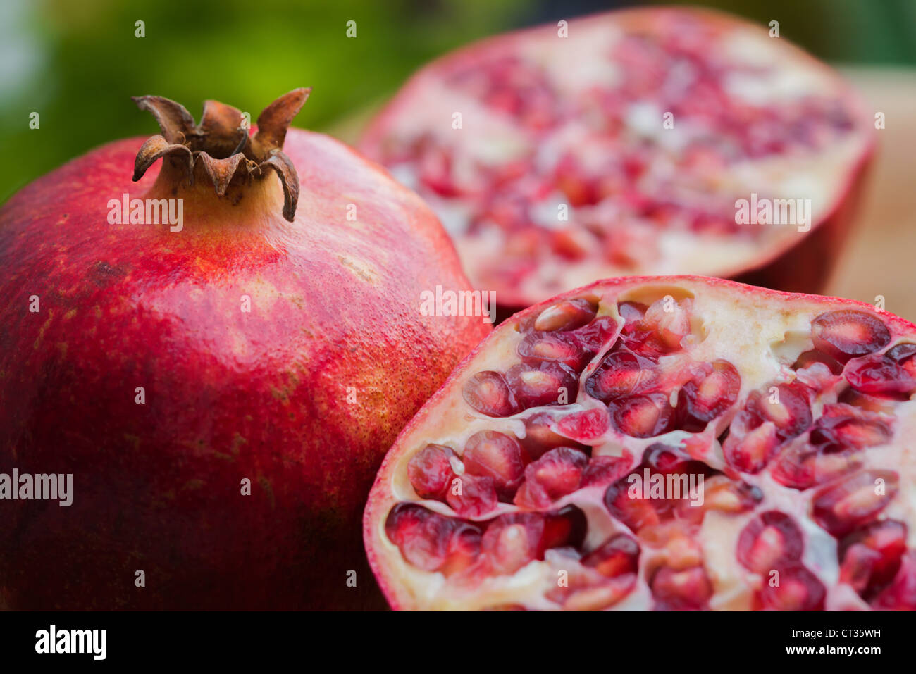 Dies ist ein Bild der Granatapfel-Frucht. Stockfoto