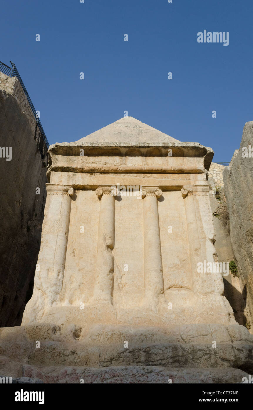 Grab des Zacharias in den Kidron-Tal. Jerusalem. Israel. Stockfoto