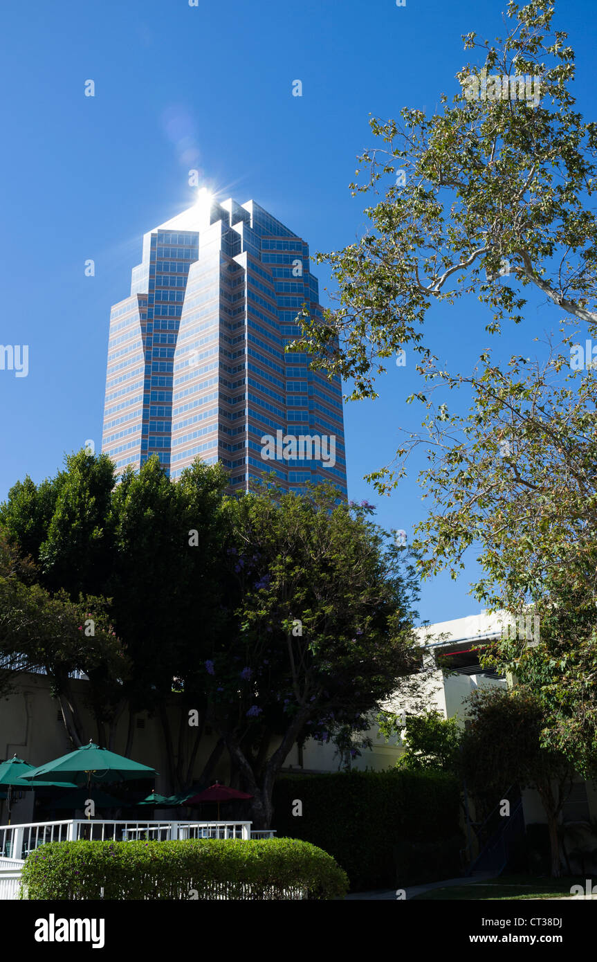 Die Fox Plaza Tower Gehäuse Büros für 20th Century Fox. Stockfoto