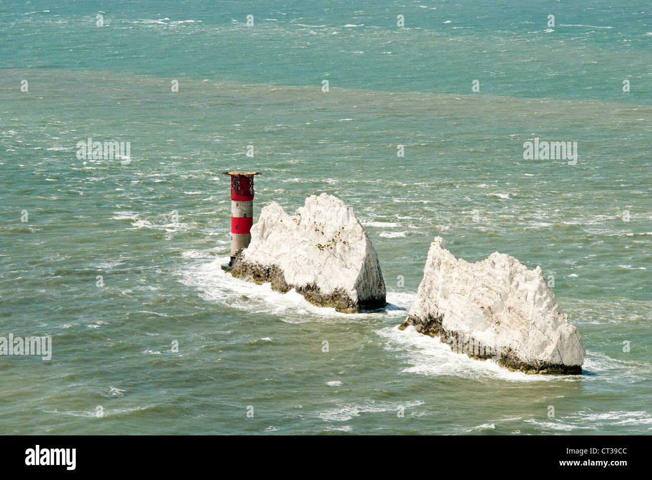 Die Nadeln Isle Of Wight Stockfoto