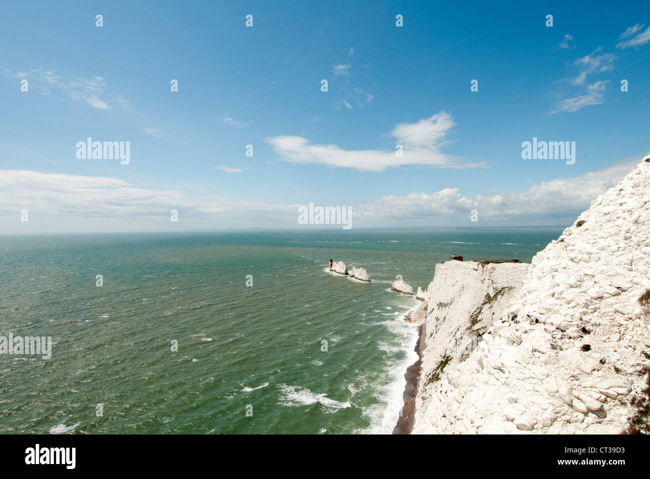 Die Nadeln Isle Of Wight Stockfoto