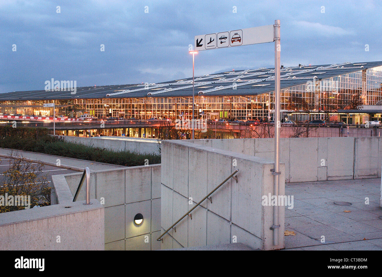 Flughafen Stuttgart Stockfoto