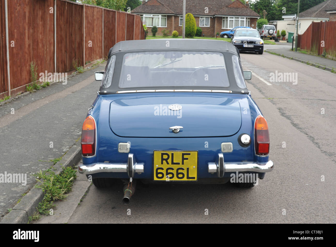 MG Midget, runden Bogen Radmodell Stockfoto