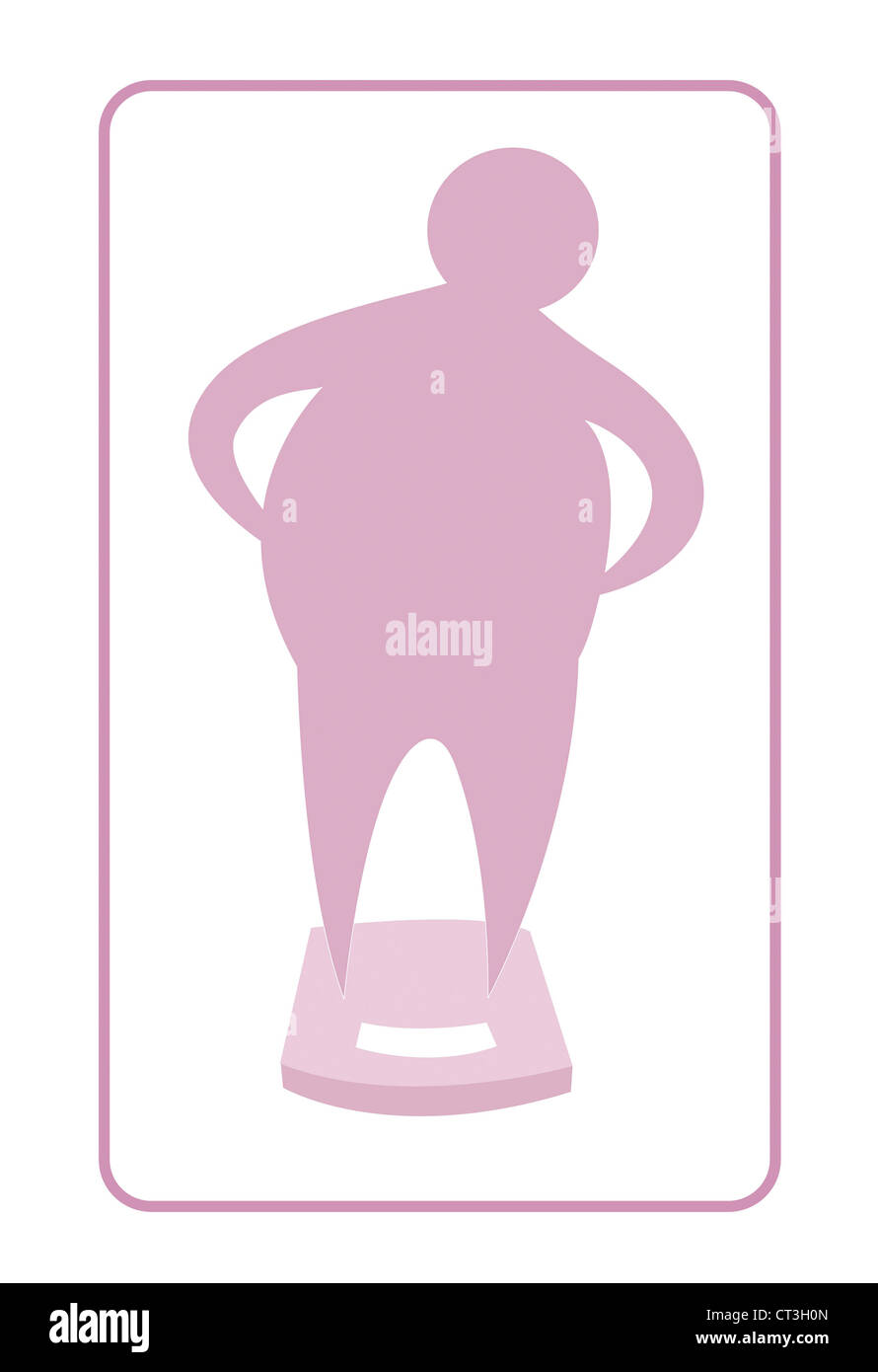 ADIPOSITAS, ILLUSTRATION Stockfoto