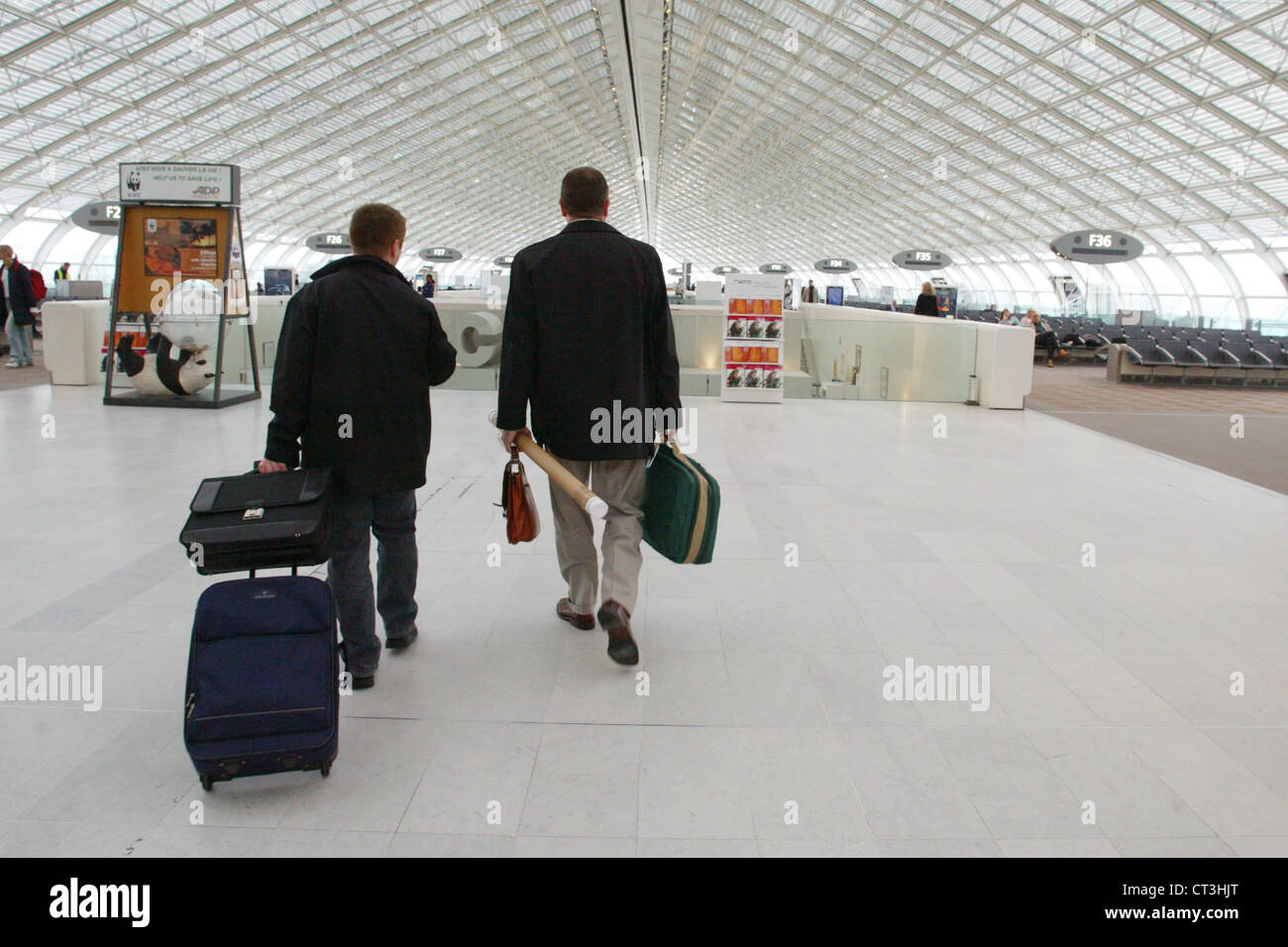 Paris, F-Terminal von Charles de Gaulle International Airport Stockfoto
