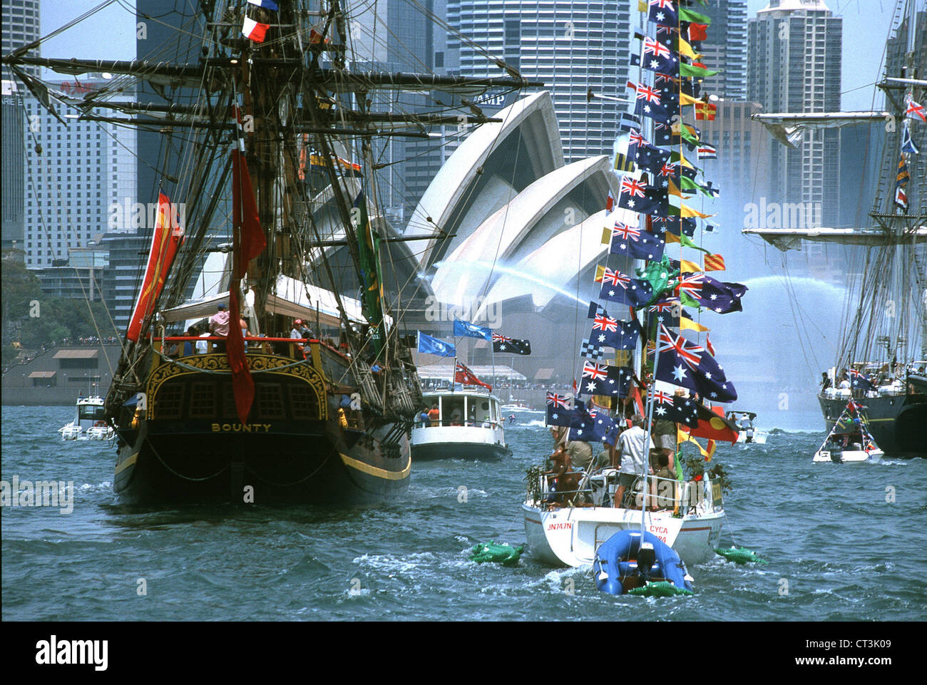 Party am Australia Day in Sydney Stockfoto