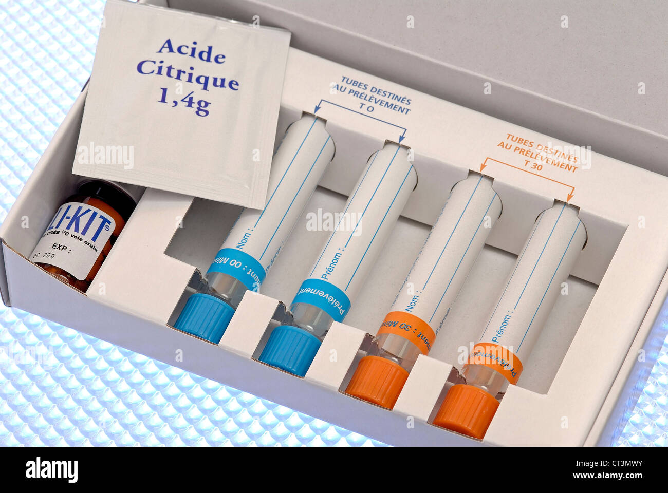 HELICOBACTER PYLORI TEST Stockfoto