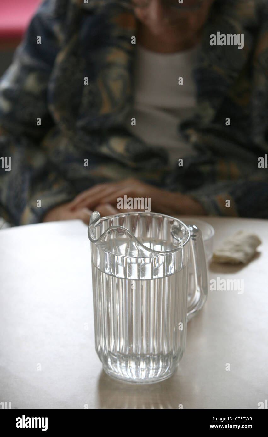 ÄLTERE MENSCHEN KRANKENHAUSPATIENTEN Stockfoto