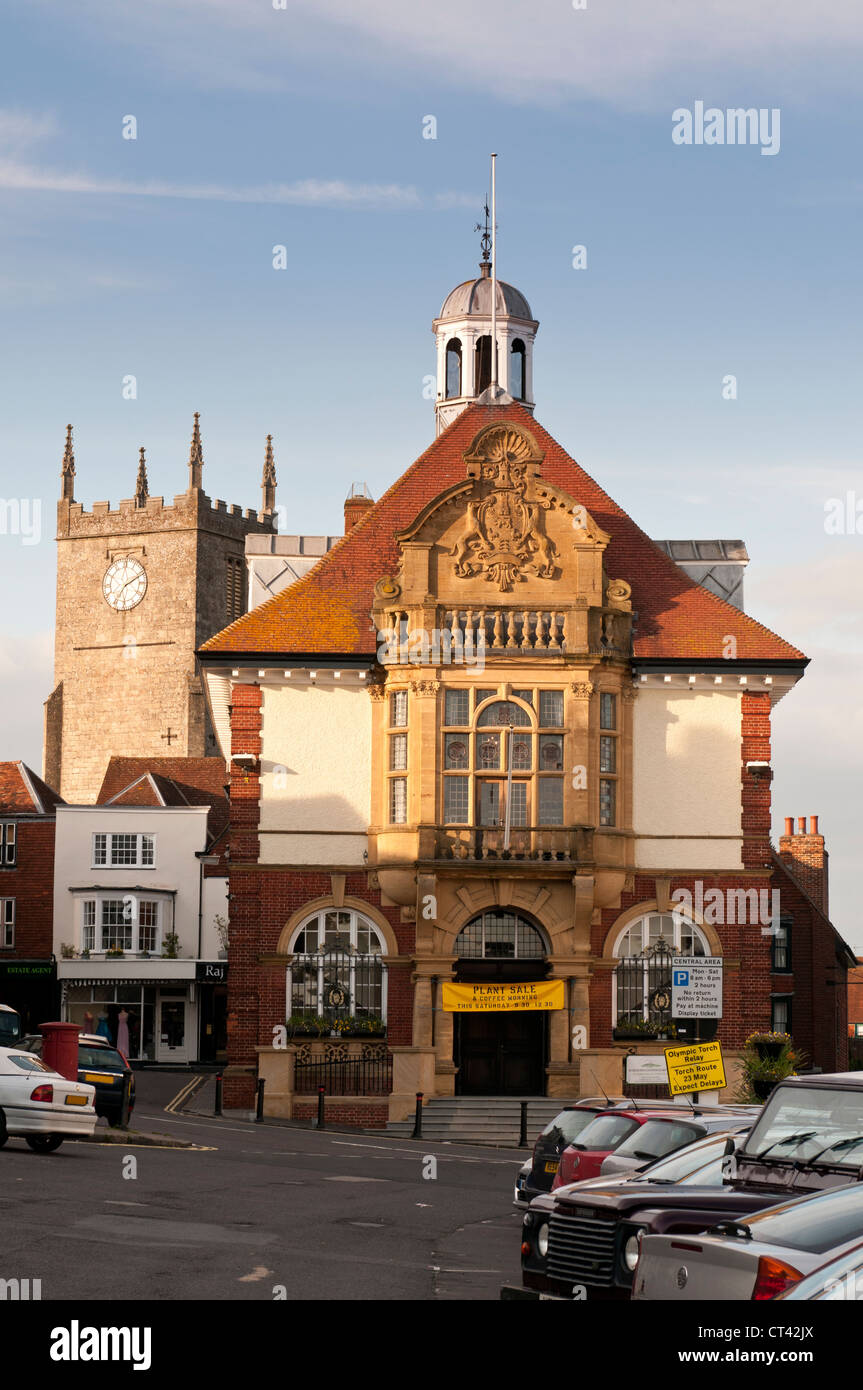 Rathaus, High Street, Marlborough, Wiltshire, UK Stockfoto