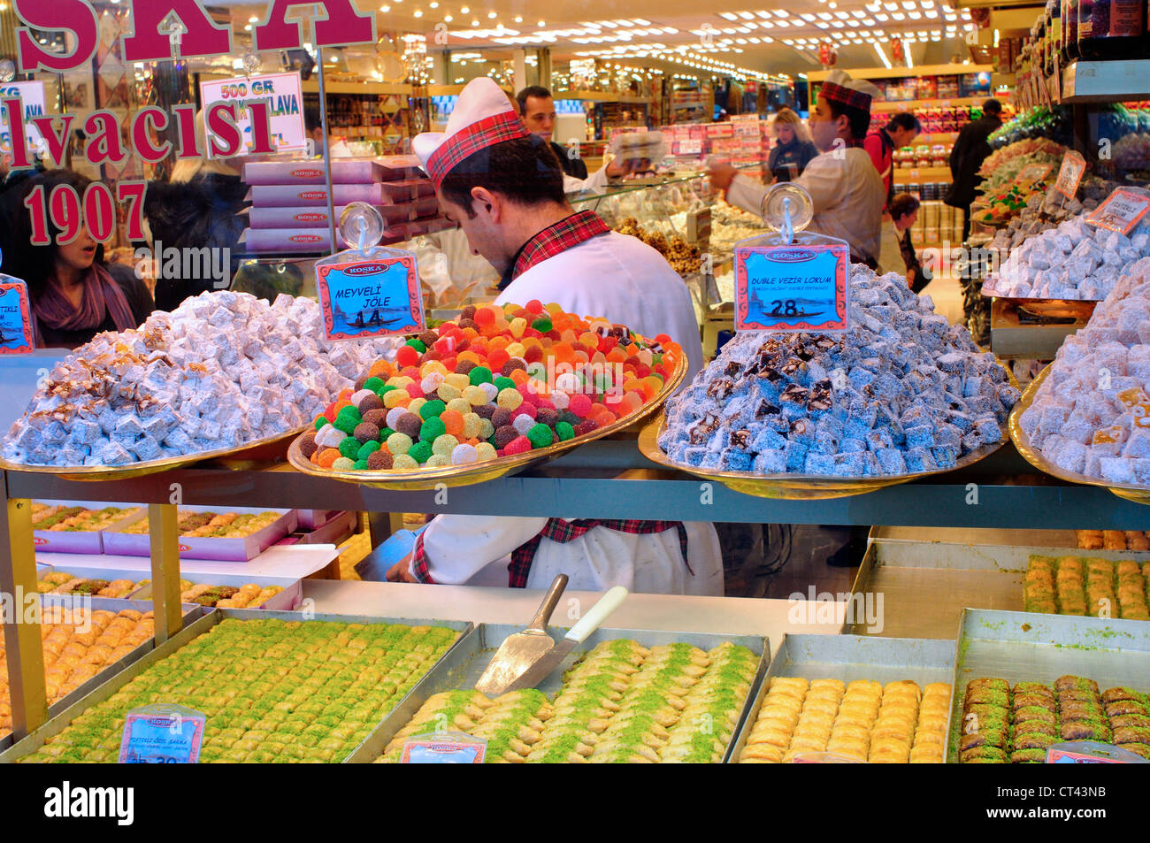 Türkei, Istanbul, türkische Freuden Shop Stockfoto