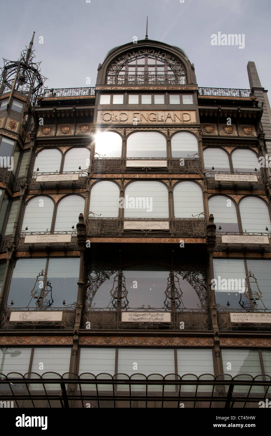 Das alte England Kaufhaus jetzt des Musee des Instruments de Musique ein Jugendstil-Gebäude in Brüssel Stockfoto