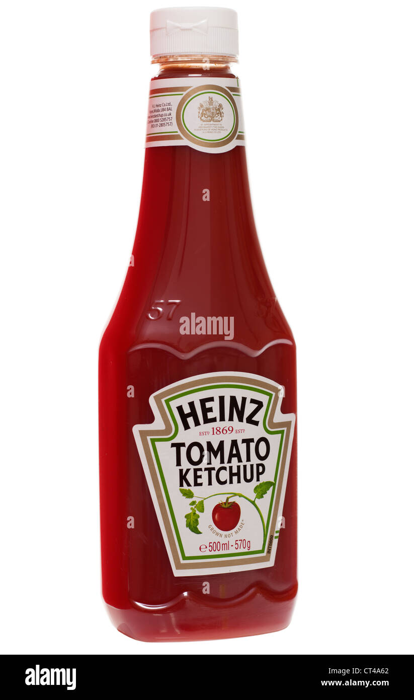 Heinz Tomatenketchup 500ml Flasche Stockfoto