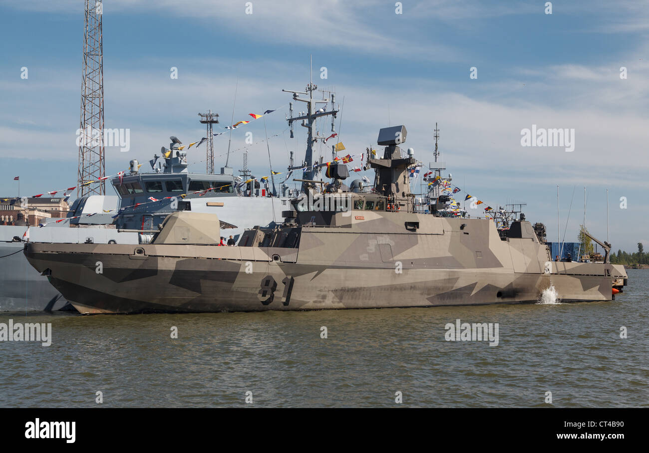 Hamina Klasse Rakete Boot "Tornio' von der finnischen Marine Stockfoto