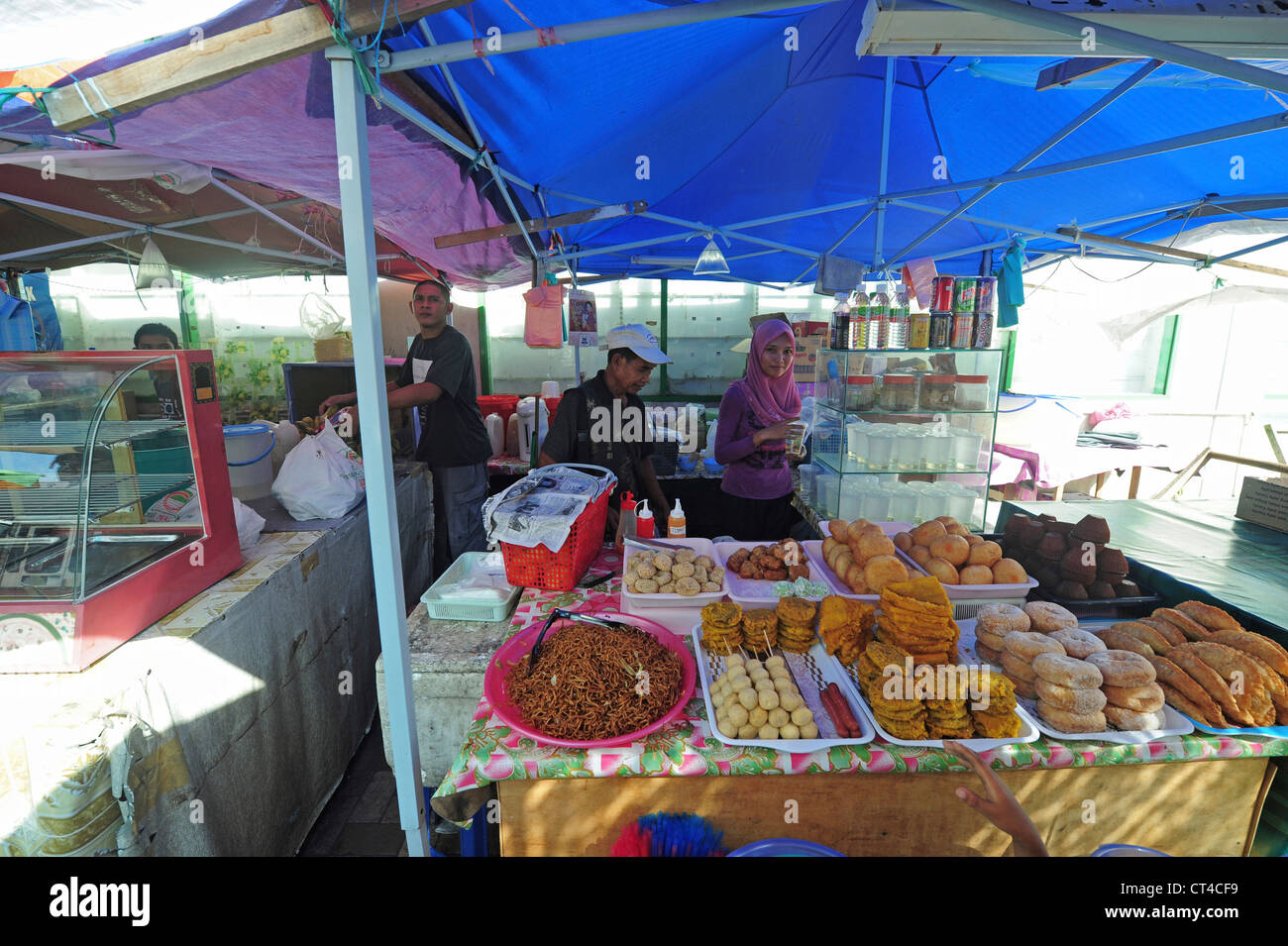 Malaysia, Borneo, Sandakan, Suppen Hersteller Stockfoto