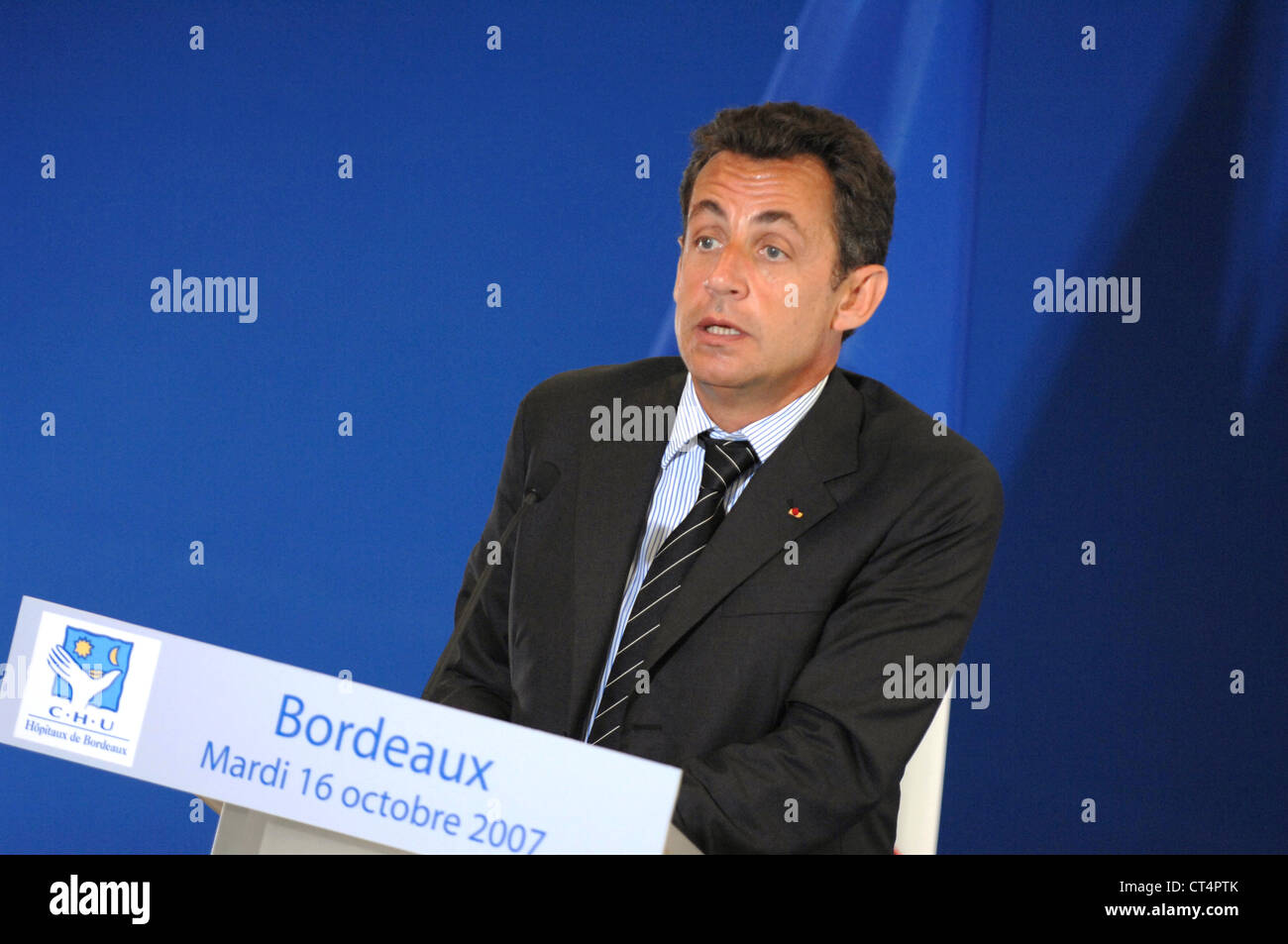 NICOLAS SARKOZY Stockfoto